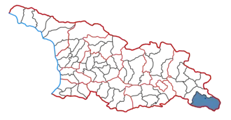 Location of the municipality within Georgia