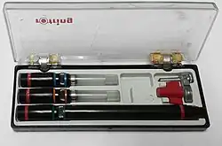 A box of instruments