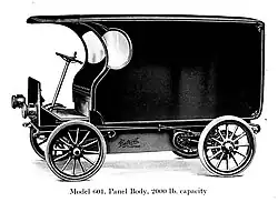 Detroit Electric Model 601 (1911) 907 kg loading capacity