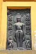 Statue of Jain Tirthankar on the wall