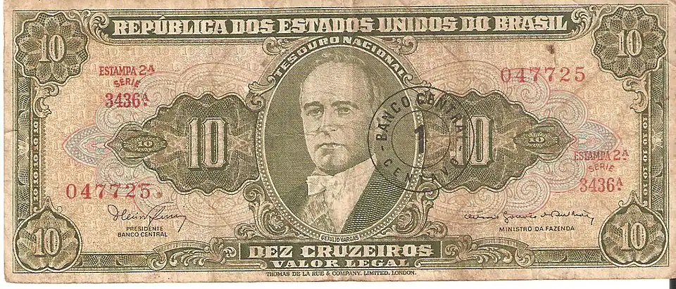 A green banknote