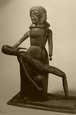 Dieffler Pietà, Wooden sculpture, presumably 15th or 18th century, former chapel of St Wendelin in Diefflen, Saarland Museum, Old Collection