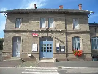 The railway station in Diemeringen