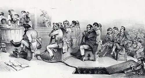 Digestion of the Budget: Administrative, Political, Moral and above all Economic Work (1832), La Caricature, No. 82, 16.7 x 31 cm