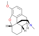 Chemical structure of dihydrodesoxycodeine.
