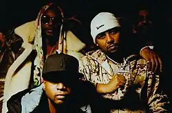 From left to right: Cam'ron, Juelz Santana, Freekey Zekey, and Jim Jones