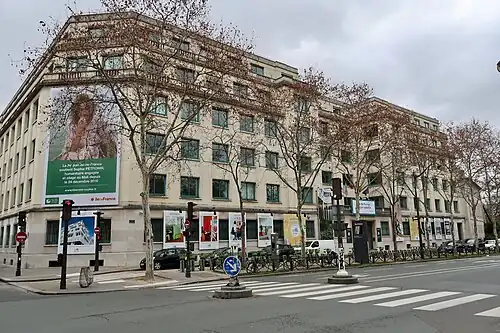 Former building of the Services Department, 35 boulevard des Invalides.