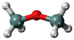 Ball-and-stick model of the disiloxane molecule