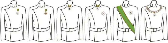 Wearer's guide for each grade (2001–present)