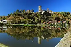 View towards the Dobronice Castle