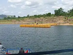 Pier and shoreline of Dodi Island.