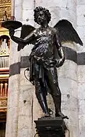 Bronze candlestick angel by Domenico Beccafumi, 1547-51
