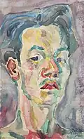 Dong-shin Bae The Self-portrait 1953 (24x33cm) Watercolor