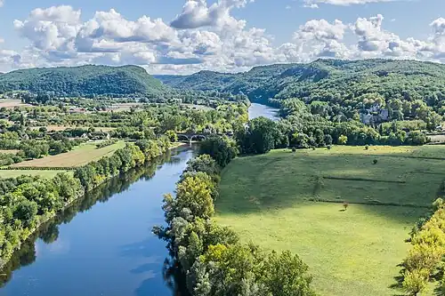 River Dordogne viewed from the castle.