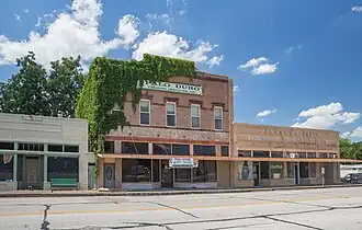 View of Wallis along Highway 36 in 2020