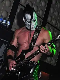 Doyle performing in 2018