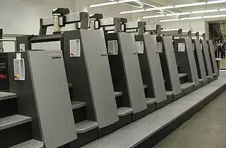 8-color Speedmaster CD 74 press with coating unit