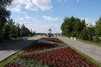 War Memorial and Gardens on the banks of the Volga River