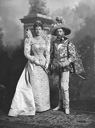 The Duke of York as The Earl of Cumberland, and The Duchess of York as a Lady of the Court of Marguerite de Valois