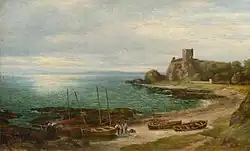 Dunollie Castle - painting by Sir George Reid