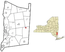 Location of Dover Plains, New York