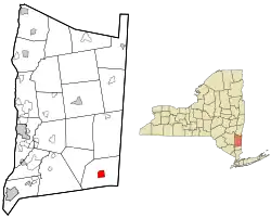 Location of Pawling, New York
