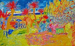 Tjaša Iris, Alberi, Palme e Vasi, 90 x 145 cm, 2007