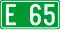 European route E65 shield