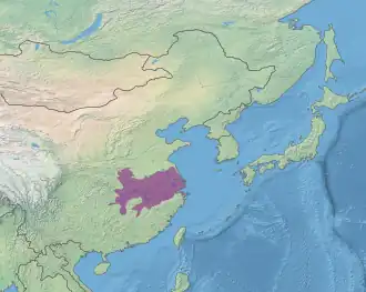 Ecoregion territory (in purple)