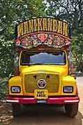 A decorated truck in Kerala.