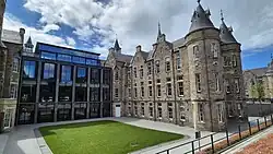 Outer courtyard, with old and new structures