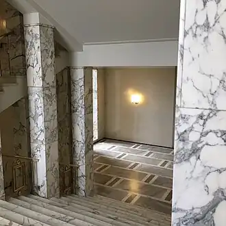 White marble staircase