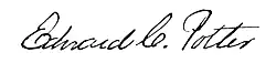 Signature Edward C. Potter