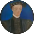 Edward VI by Levina Teerlinc.[24] After William Scrots's portrait of the young King of c. 1550