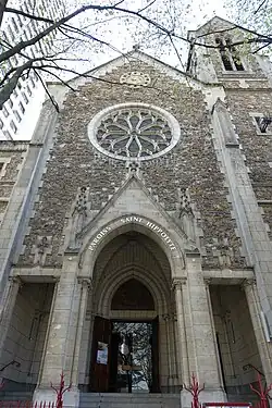 The facade and portal