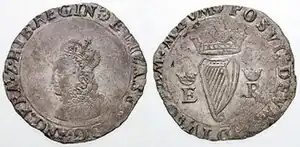 Irish groat of 1561. Coins were of course the main way the mass of her people received images of Elizabeth.