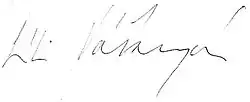 Emília Vášáryová's signature