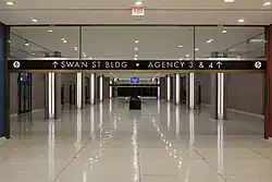 The hallway providing access to Agency Buildings 3 & 4