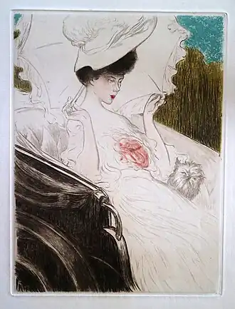 En Victoria, color etching (1908)