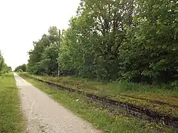 Platform of the former Ellamaa train station