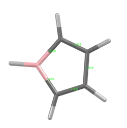 Bond lengths in Borole
