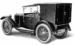 Enka van with closed loading bed