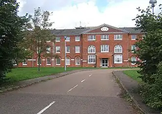 Entrance to Stow Lodge flats, Stowmarket from geograph.org.uk - 957813.jpg