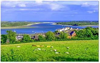 The entrance channel to Dundrum Harbour
