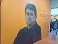 Mural of the Chilean manager Emiliano Astorga, in the Estadio Zorros del Desierto.