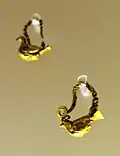 Etruria, goldsmiths from the Hellenistic period, c. 310-100 BC, earrings with doves