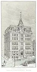 Newberry & McMillan Building built in 1879, was demolished in 1929.