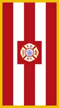 Fire Department variant coffin flag