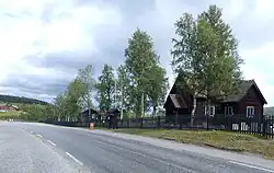 View of the village church, Skåbu Church