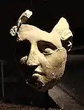 A statue of the face, Ai Khanam, 2nd century BCE